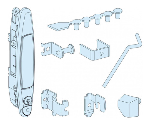 АКСЕССУАРЫ ДЛЯ ДВЕРИ PRISMA PLUS G