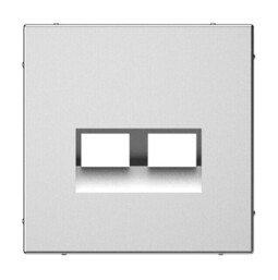 Systeme Electric ArtGallery Сталь Накладка двойная для информационных функций типа Keystone