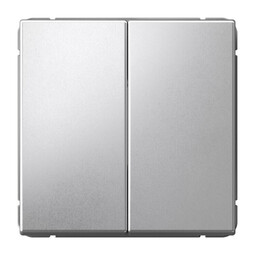 Systeme Electric ArtGallery Алюминий Выключатель 2-клавишный, 10АХ, механизм, быстрозажим. клем.